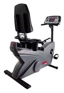 Life Fitness LifeCycle 9500HR Recumbent Exercise Bike 