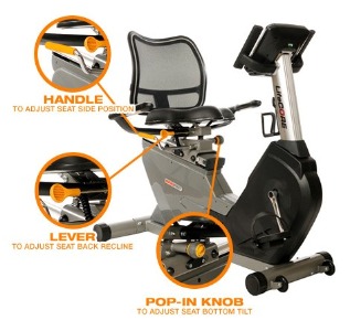 Lifecore LC1050RBs Recumbent Exercise Bike 