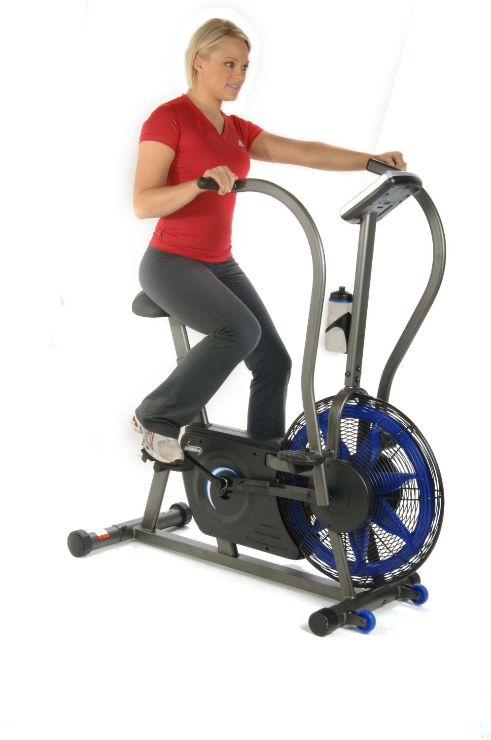 recumbent exercise bike with moving arms