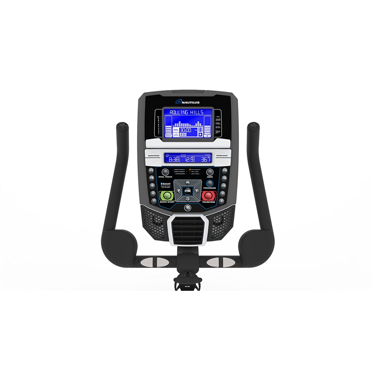 Nautilus U616 Console With Built in Workout Programs and Wireless Heart Rate